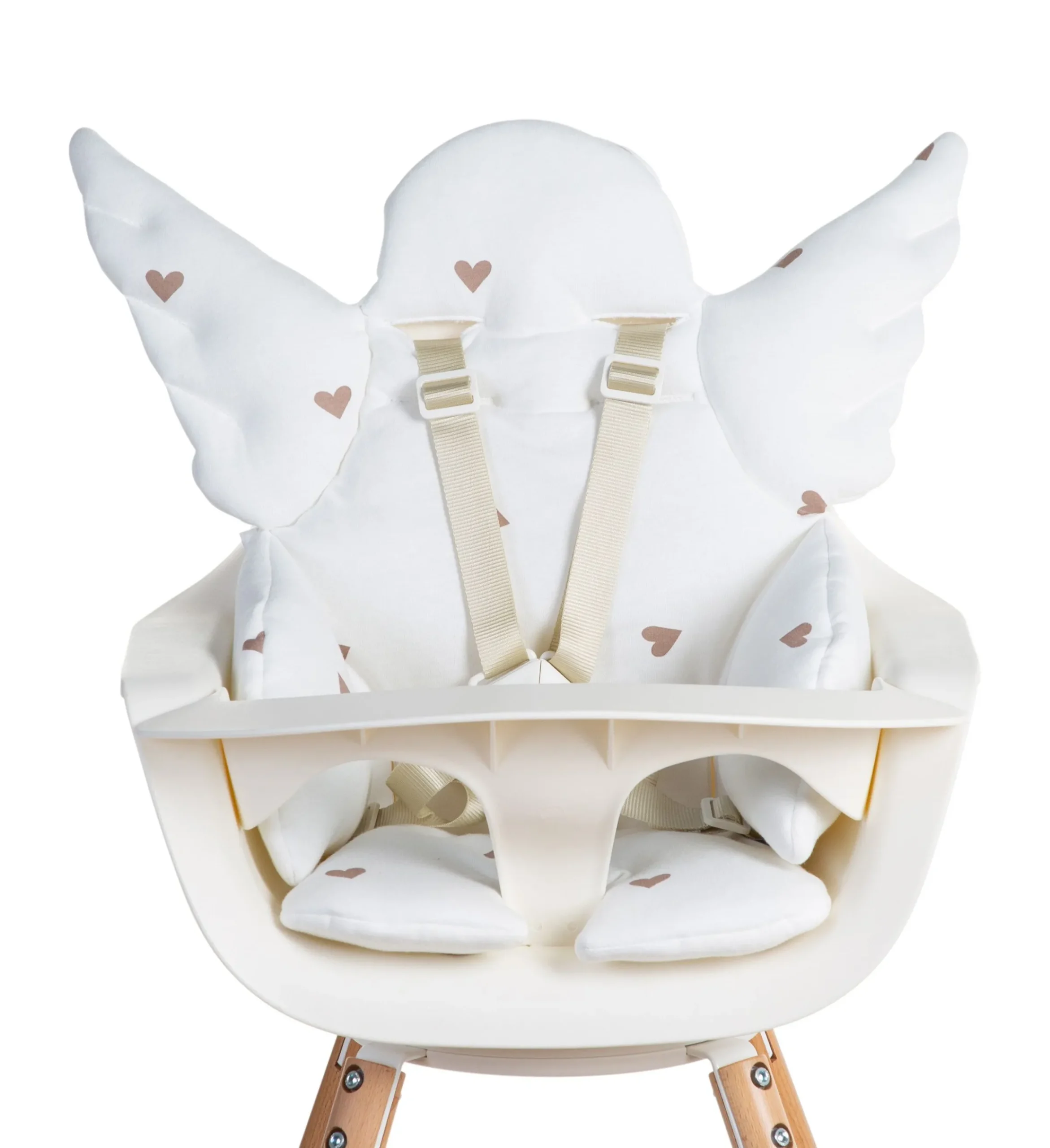 Childhome Coussins Pour Chaise Haute-Ange Coussin Réducteur Universel - Jersey - Hearts