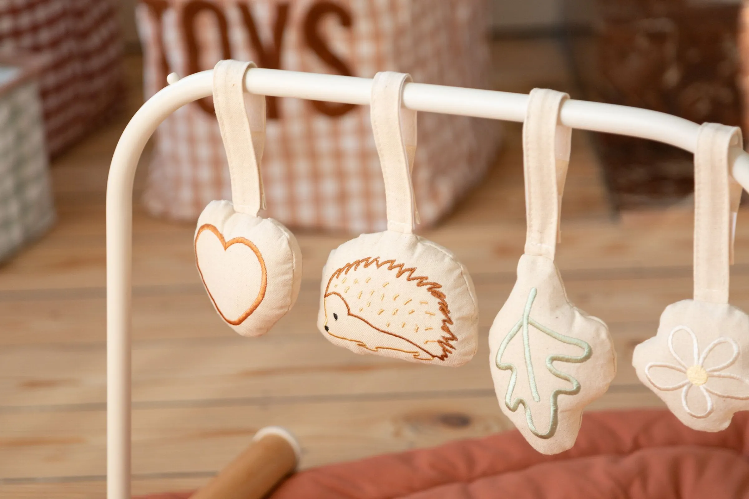 Childhome Jouets-Arche Bébé Figures - Toile - Set De 4 Pcs