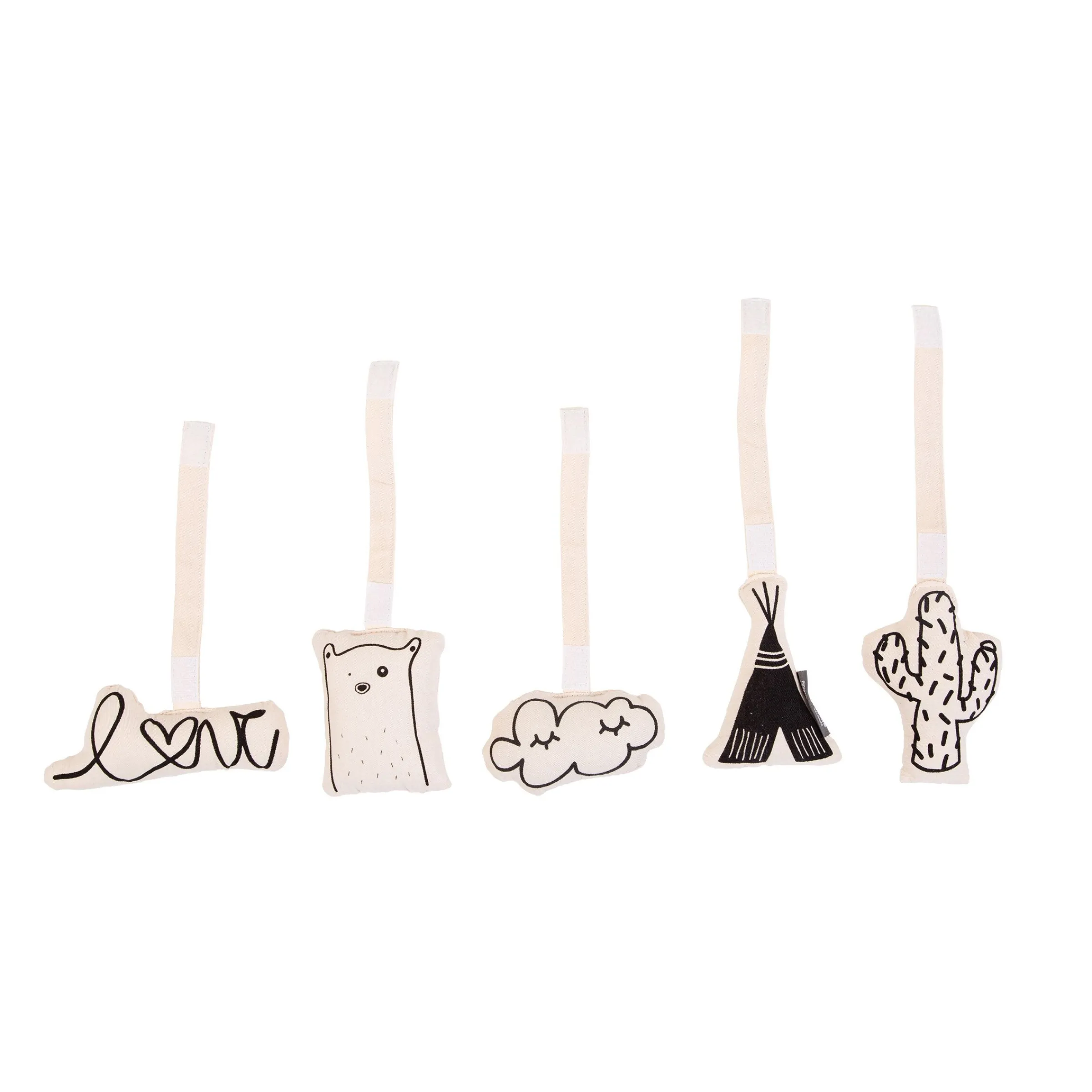 Childhome Jouets-Arche Bébé Figures en Toile - 5pcs