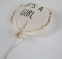 Childhome Articles Décoration Murale-Ballon Toile - It's A Girl - Décoration Murale - 35x26x8 Cm