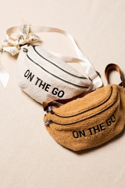 Childhome Banana Bag|Banana Bag-Banana Bag On The Go Sac De Hanche - Teddy Ecru