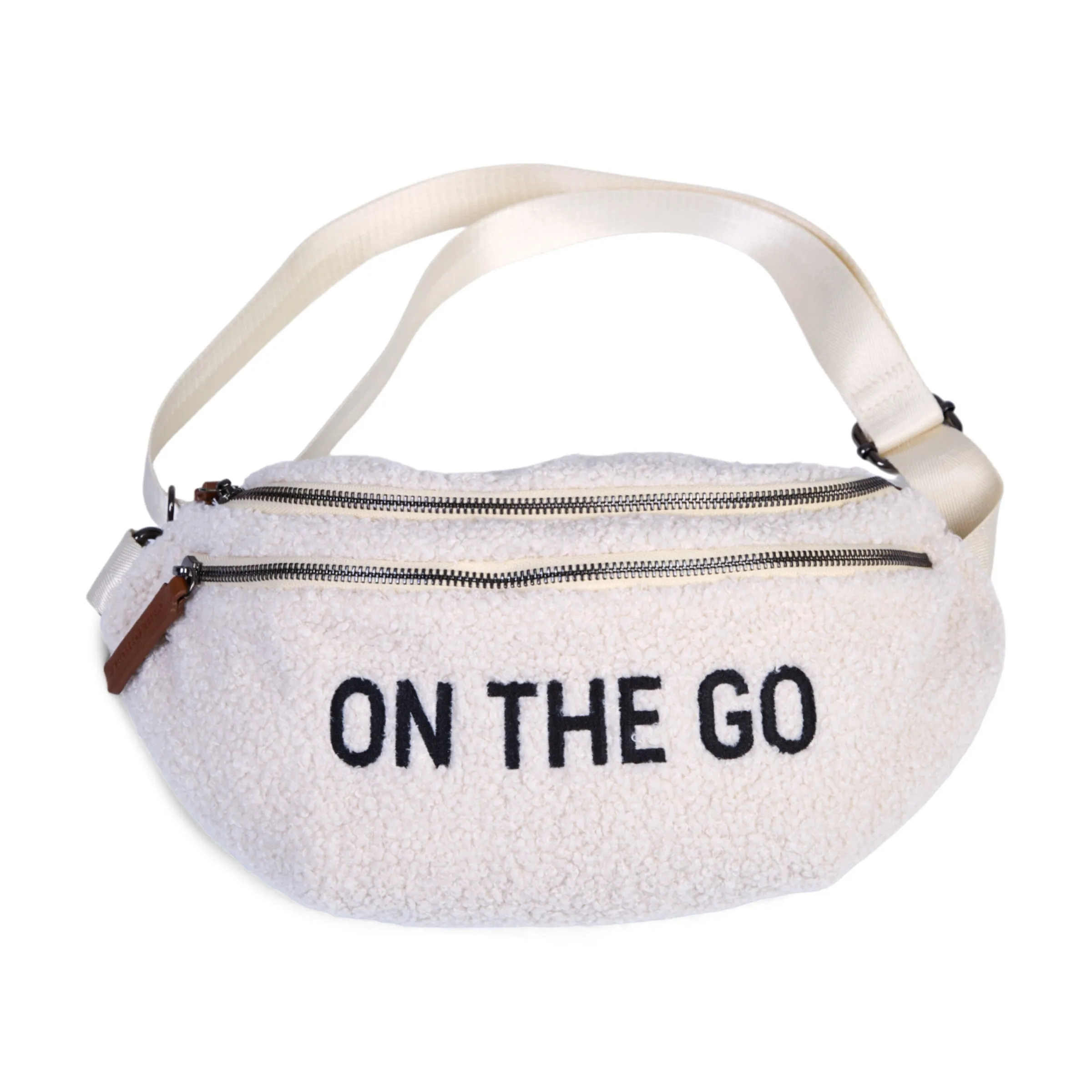 Childhome Banana Bag|Banana Bag-Banana Bag On The Go Sac De Hanche - Teddy Ecru