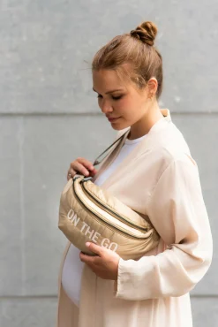 Childhome Banana Bag|Banana Bag-Banana Bag On The Go Sac De Hanche - Matelassé - Beige