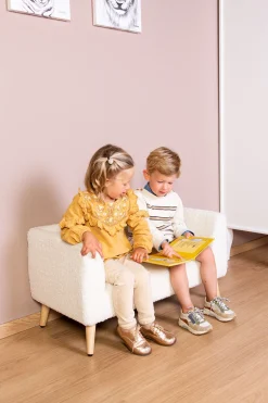 Childhome Chaises Enfants-Banc enfant Teddy offwhite