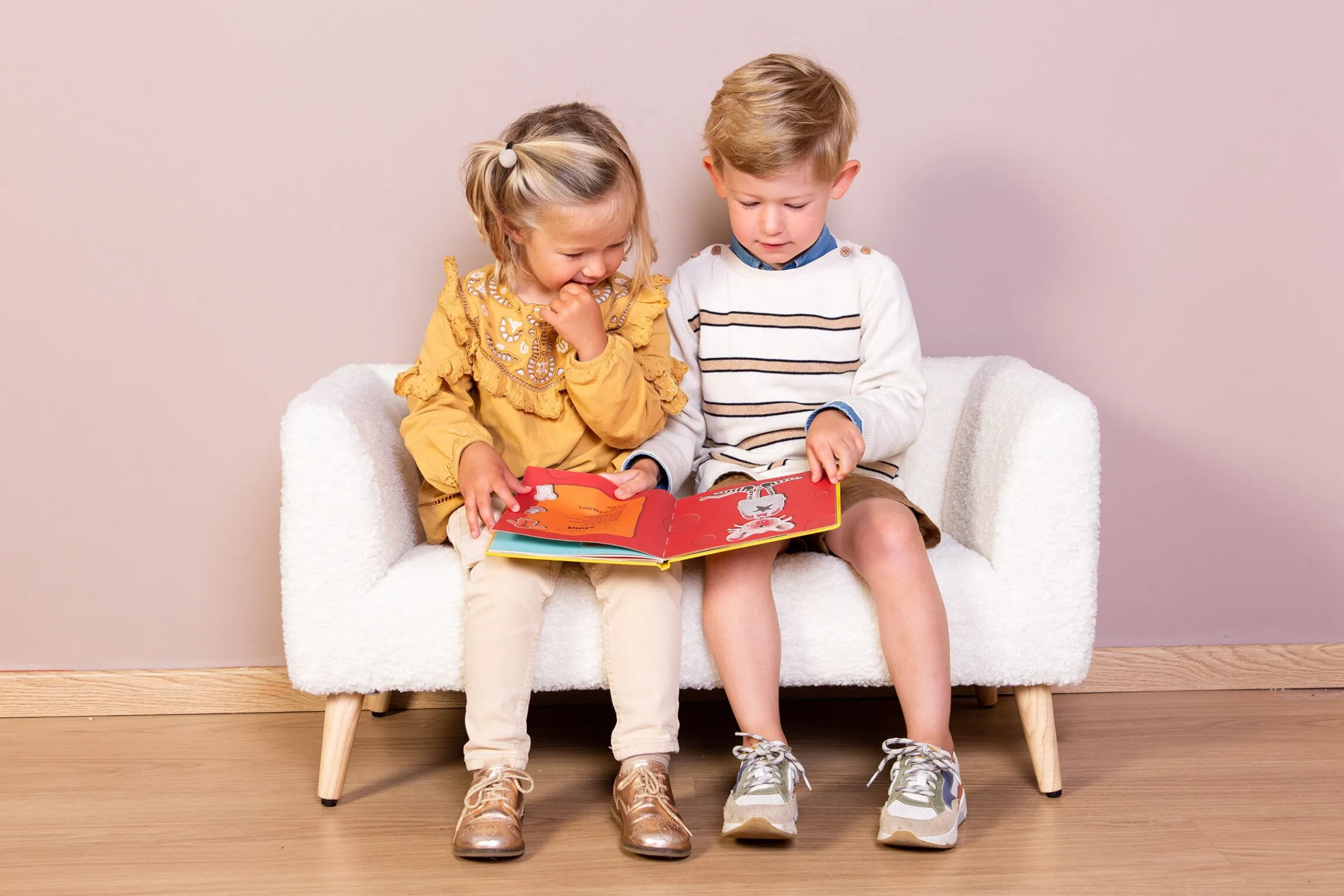 Childhome Chaises Enfants-Banc enfant Teddy offwhite