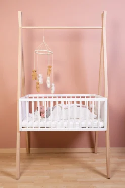 Childhome Cintres & Portes-vêtements|Berceaux & Cododos-Berceau Tipi 50x90 Cm + Etagère