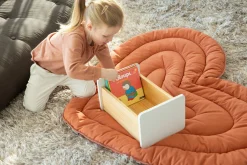 Childhome Marchepied En Bois / Porte-livres-Bois d’étape naturel blanc
