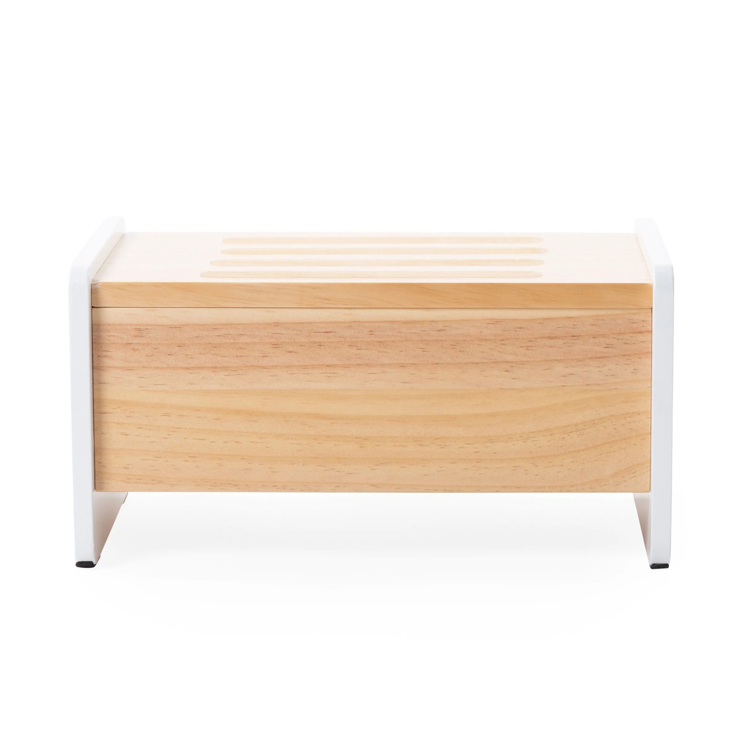 Childhome Marchepied En Bois / Porte-livres-Bois d’étape naturel blanc