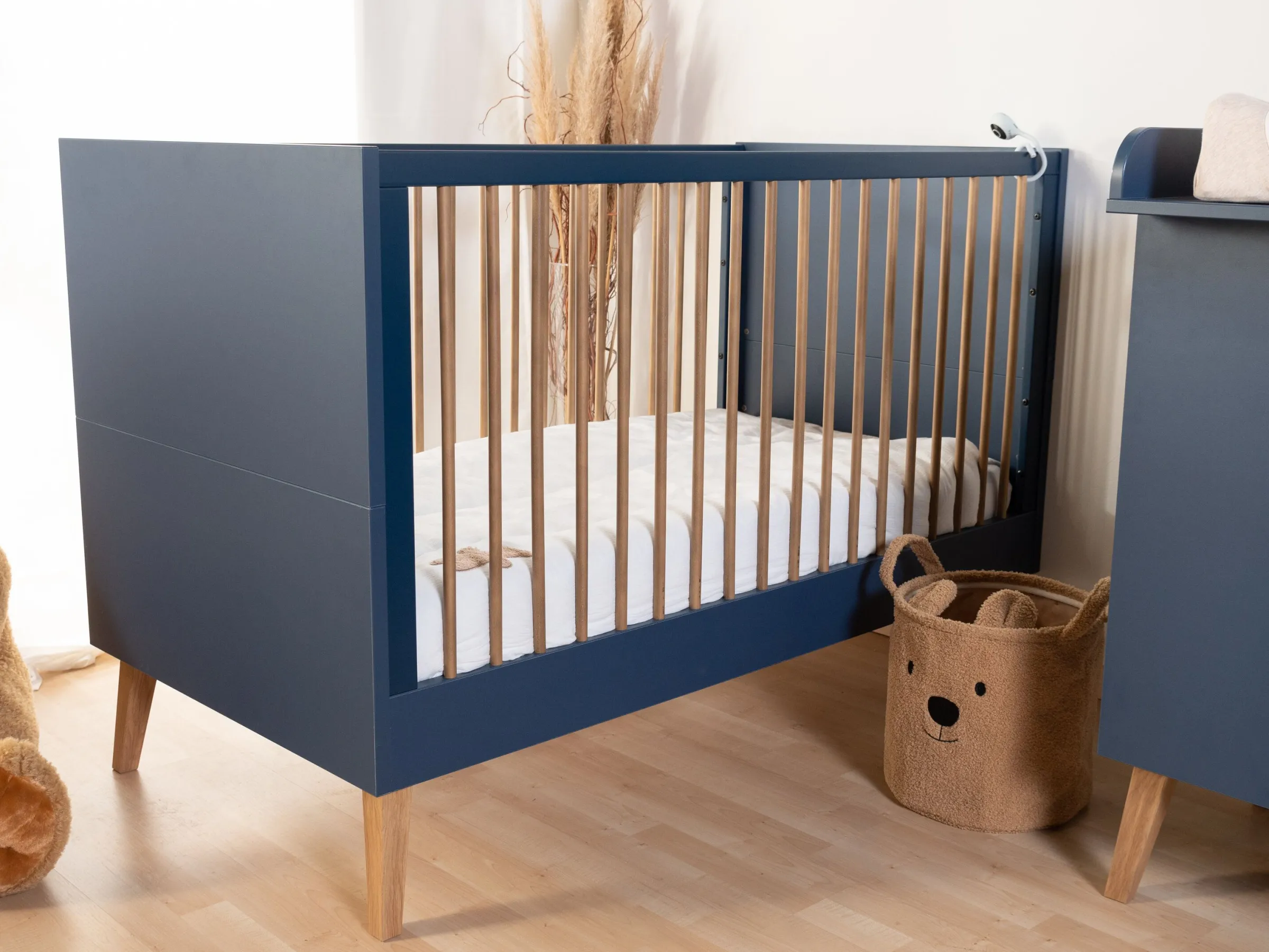 Childhome Lits D'enfant Et De Bébé|Bold Blue-Bold Blue - Lit Evolutif - 70x140 Cm + Lattes