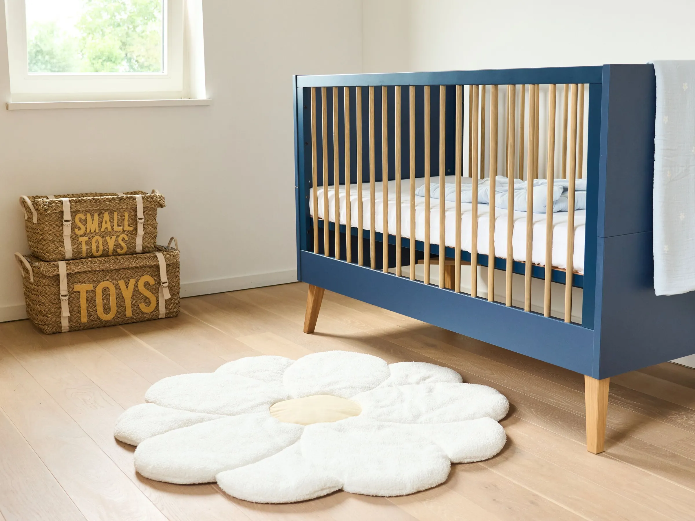 Childhome Lits D'enfant Et De Bébé|Bold Blue-Bold Blue - Lit Evolutif - 70x140 Cm + Lattes