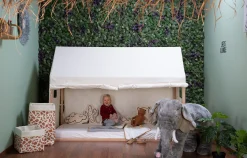 Childhome Lits D'enfant Et De Bébé|Tipi-Cadre de lit 90x200cm Maison naturelle