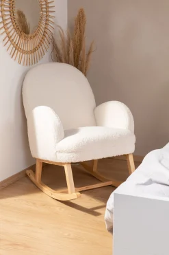 Childhome Fauteuils À Bascule-Chaise A Bascule - Teddy - Ecru