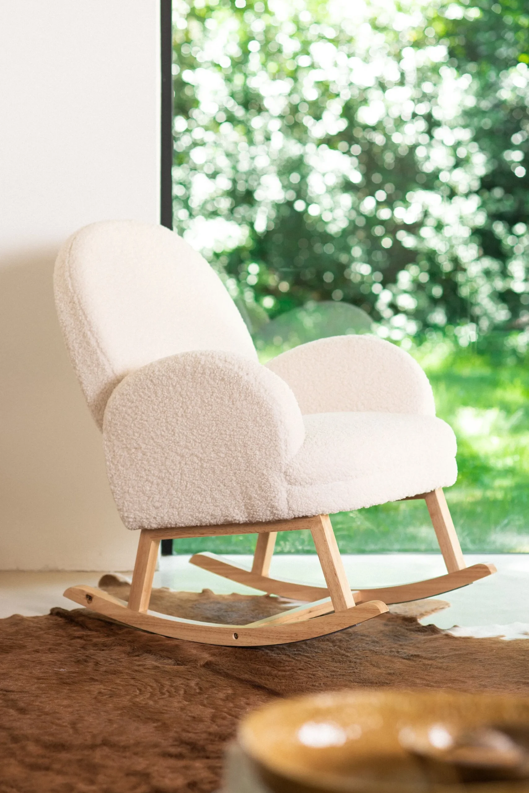 Childhome Fauteuils À Bascule-Chaise A Bascule - Teddy - Ecru