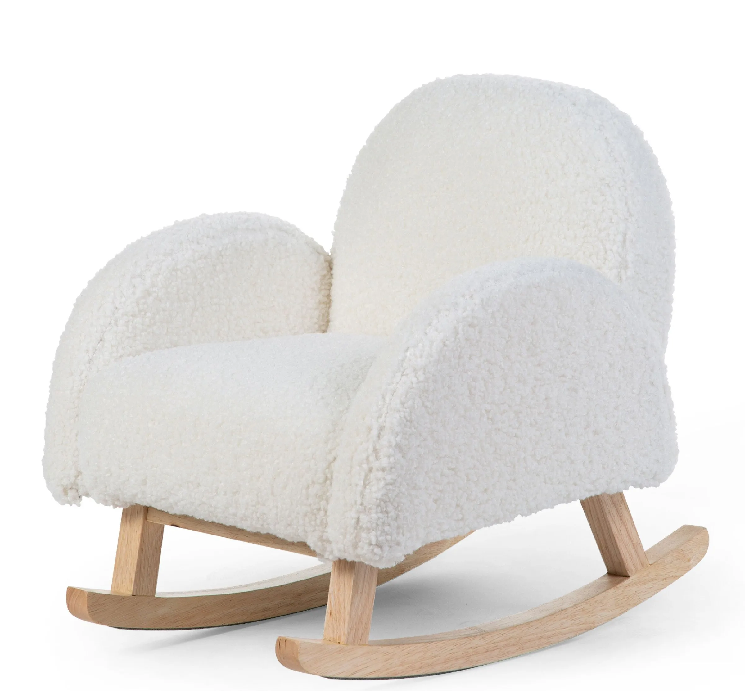 Childhome Chaises Enfants|Fauteuils À Bascule-Chaise A Bascule Pour Enfants - Teddy - Ecru Naturel