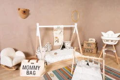 Childhome Chaises Enfants|Fauteuils À Bascule-Chaise A Bascule Pour Enfants - Teddy - Ecru Naturel