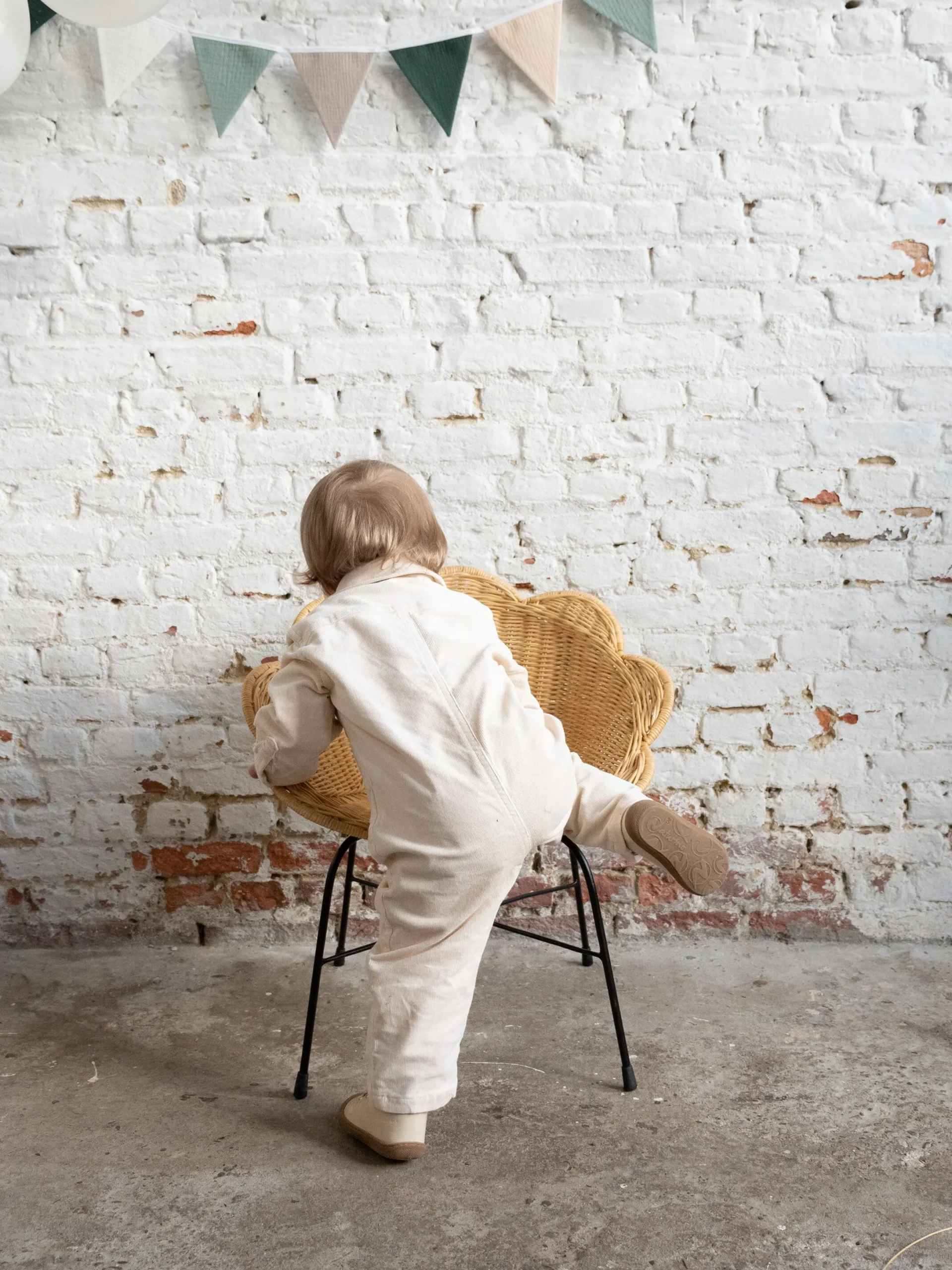 Childhome Chaises Enfants-Chaise enfant Fleur en rotin