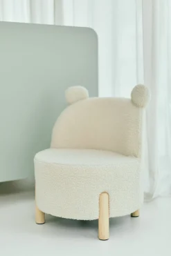 Childhome Chaises Enfants-Chaise Pour Enfants - Teddy - Ecru Naturel