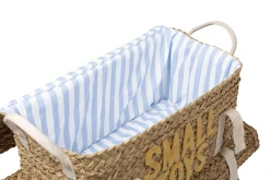 Childhome Paniers De Rangement-Coffre à jouets en rotin jaune 2pcs