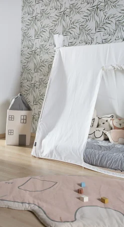 Childhome Paniers De Rangement-Coffre à jouets House gris cassé