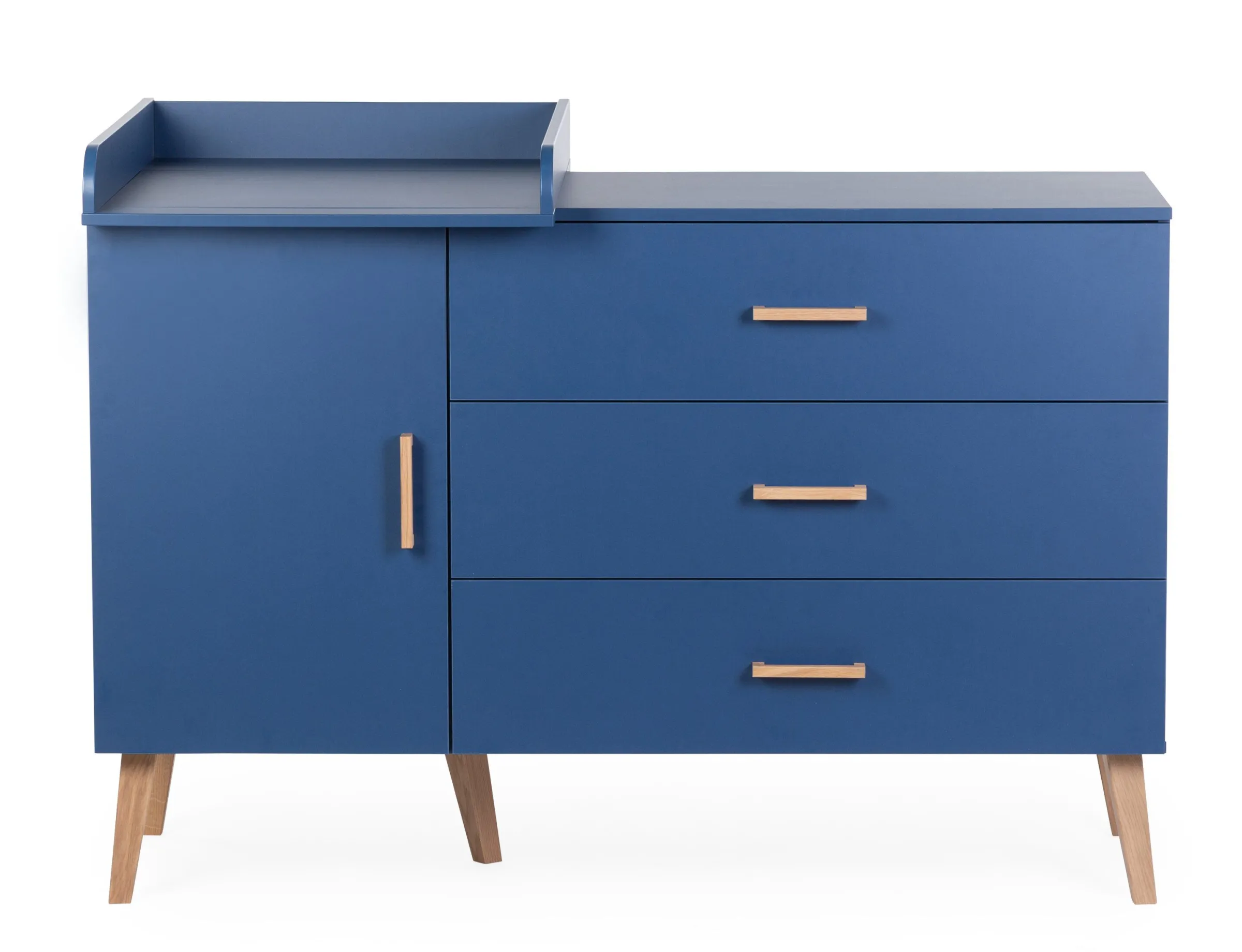 Childhome Commodes|Bold Blue-Commode 4 tiroirs Bleu gras