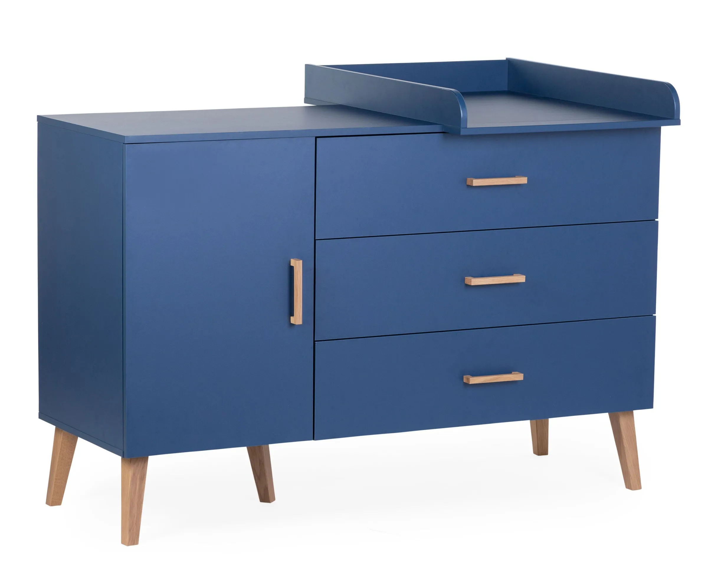 Childhome Commodes|Bold Blue-Commode 4 tiroirs Bleu gras