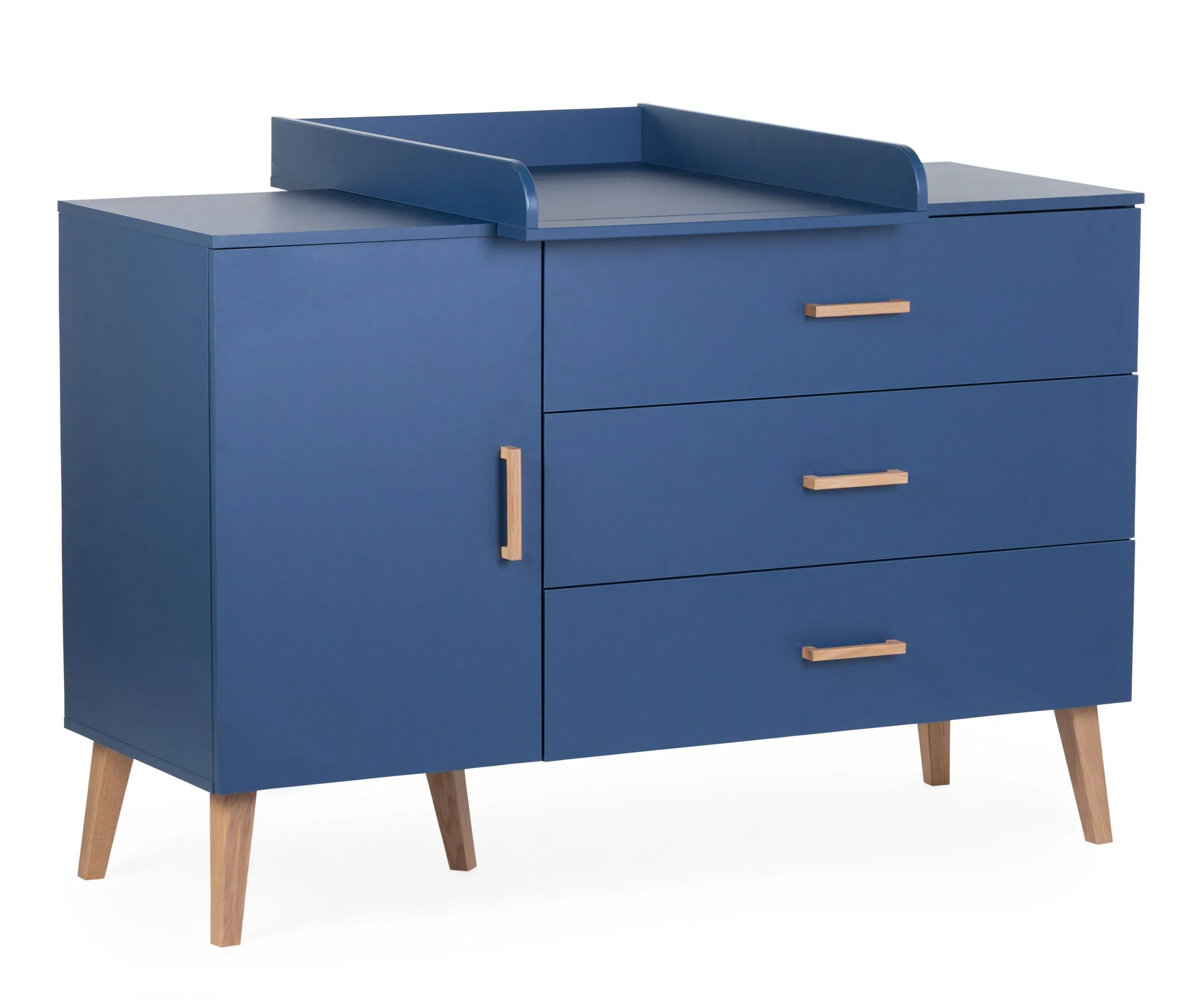 Childhome Commodes|Bold Blue-Commode 4 tiroirs Bleu gras
