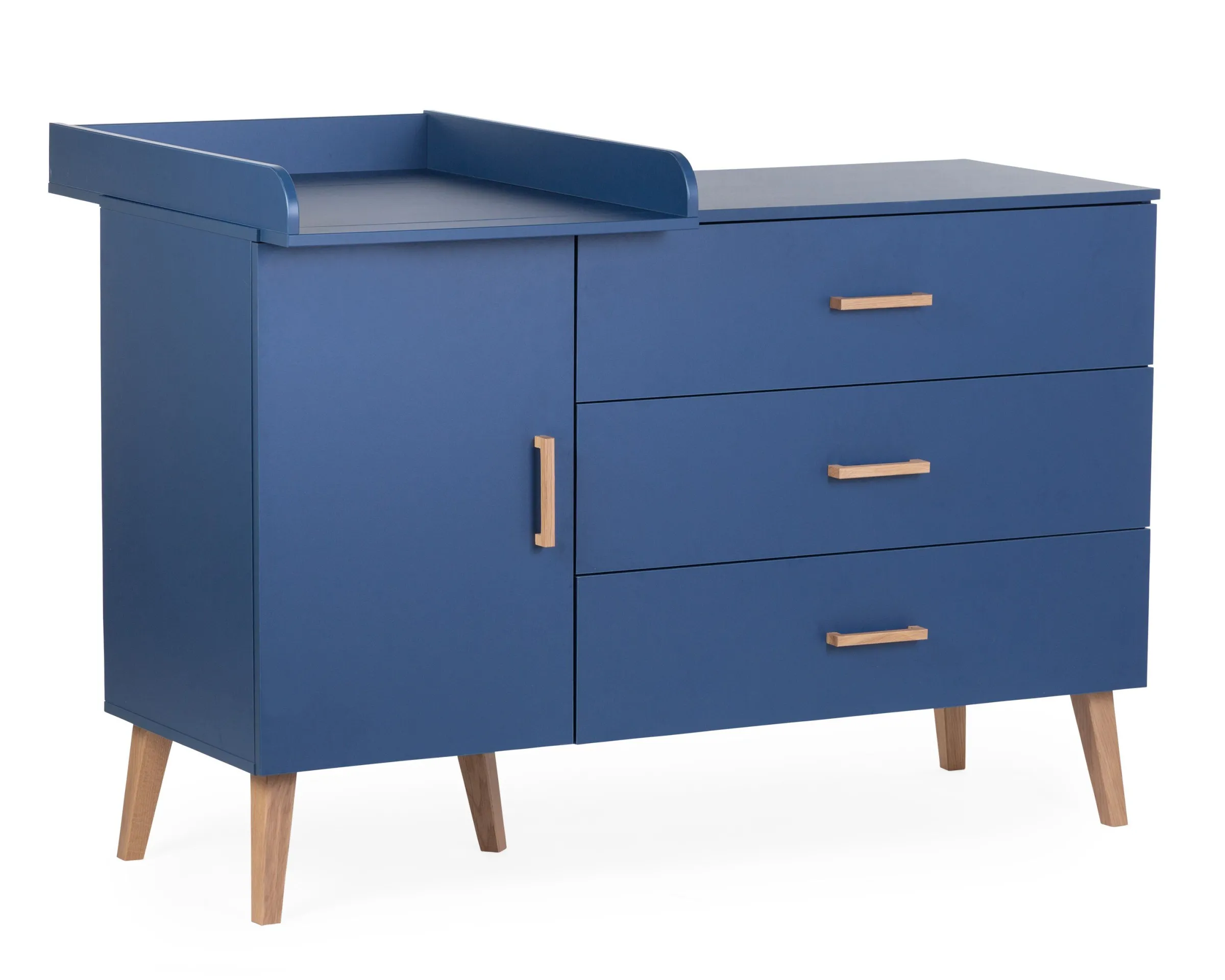 Childhome Commodes|Bold Blue-Commode 4 tiroirs Bleu gras