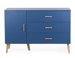 Childhome Commodes|Bold Blue-Commode 4 tiroirs Bleu gras