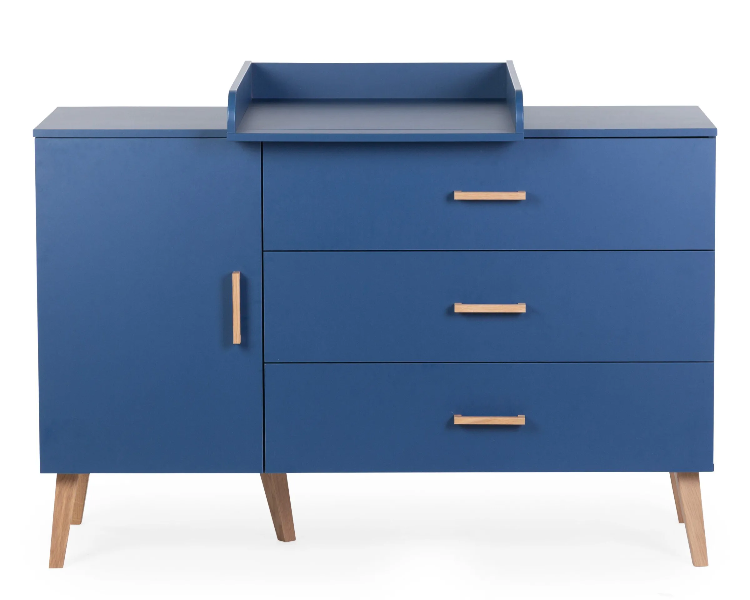 Childhome Commodes|Bold Blue-Commode 4 tiroirs Bleu gras