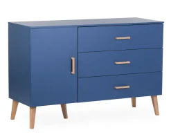 Childhome Commodes|Bold Blue-Commode 4 tiroirs Bleu gras