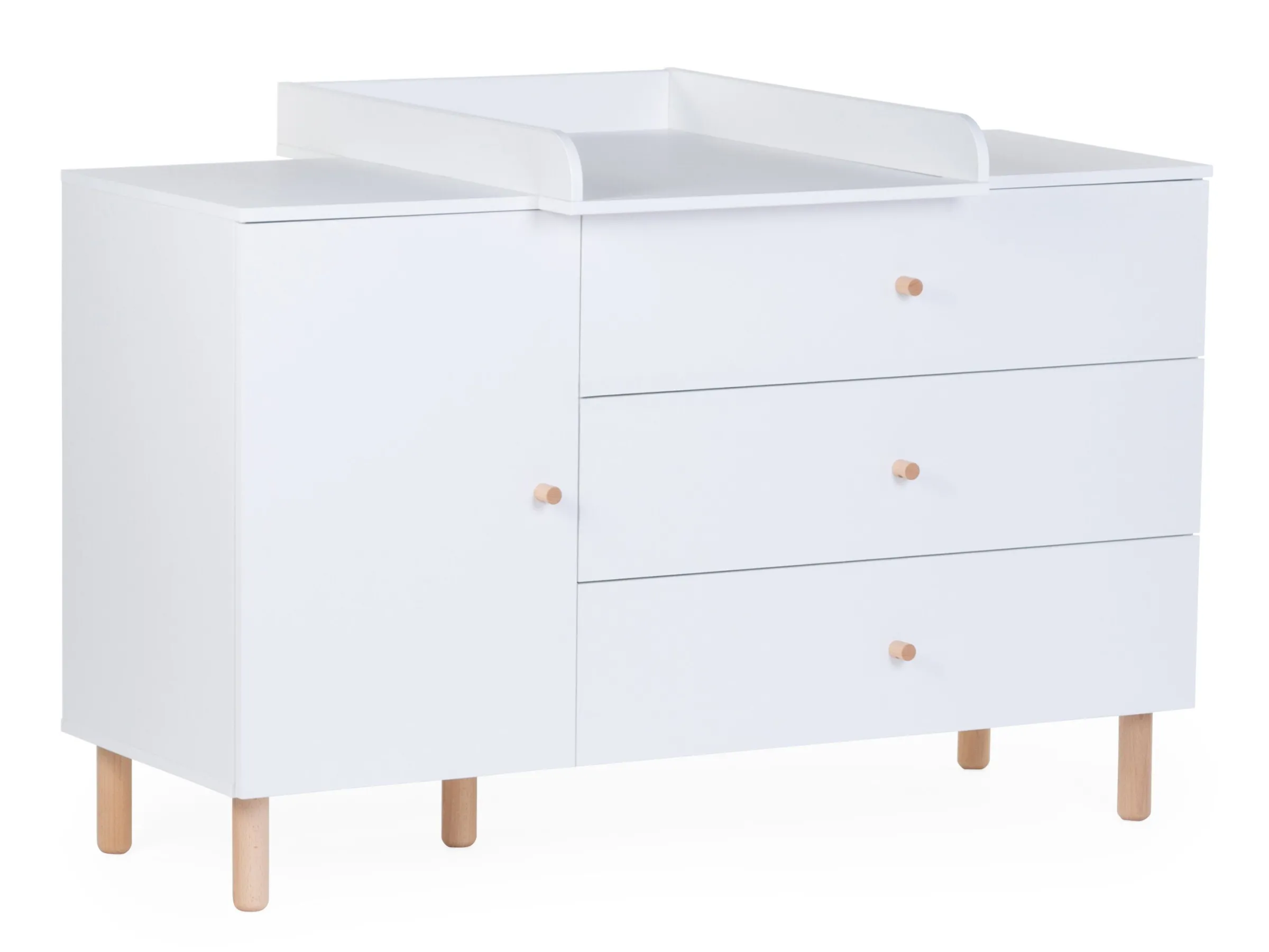 Childhome Commodes|Wonder White-Commode 4 tiroirs Wonder white