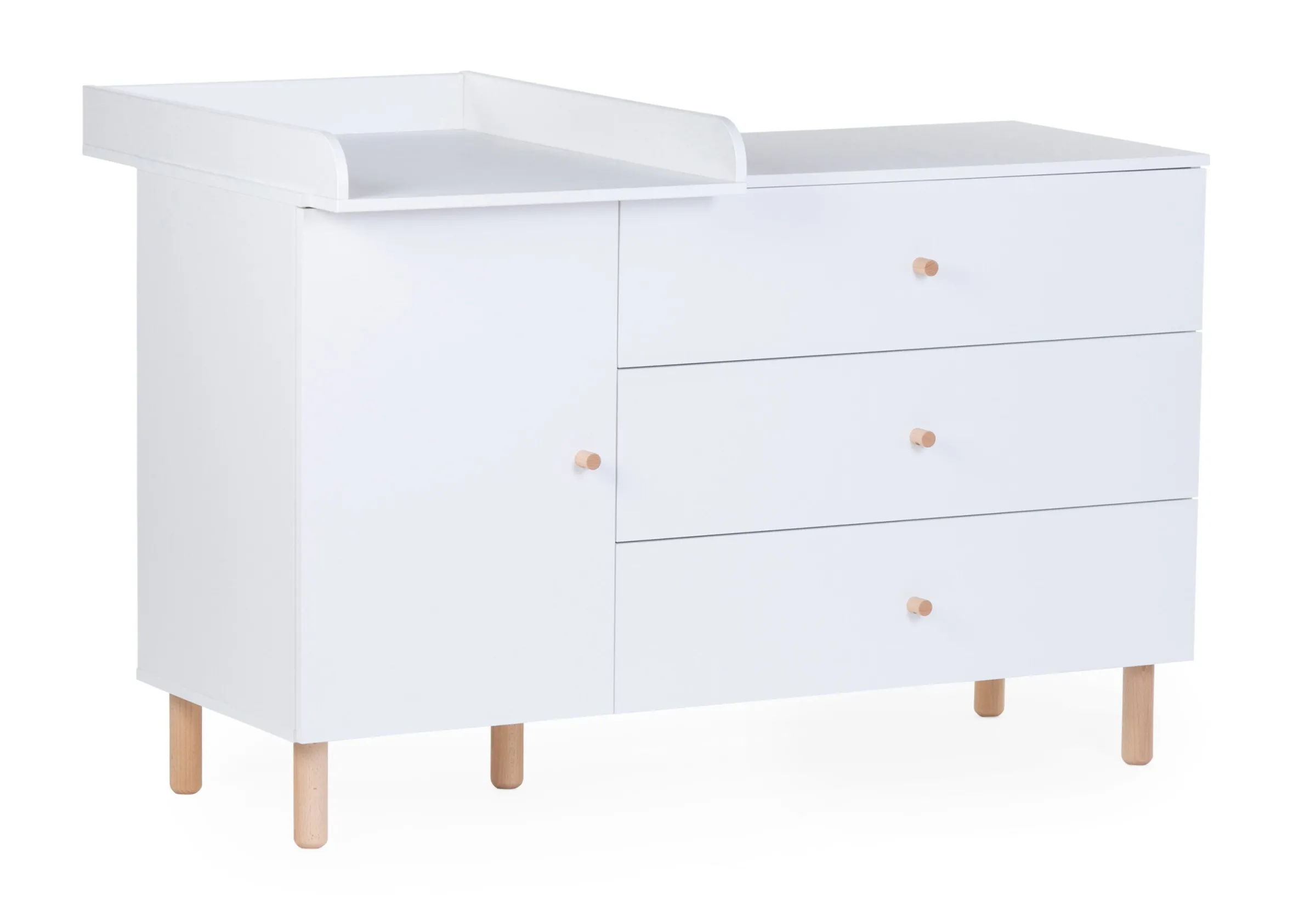 Childhome Commodes|Wonder White-Commode 4 tiroirs Wonder white