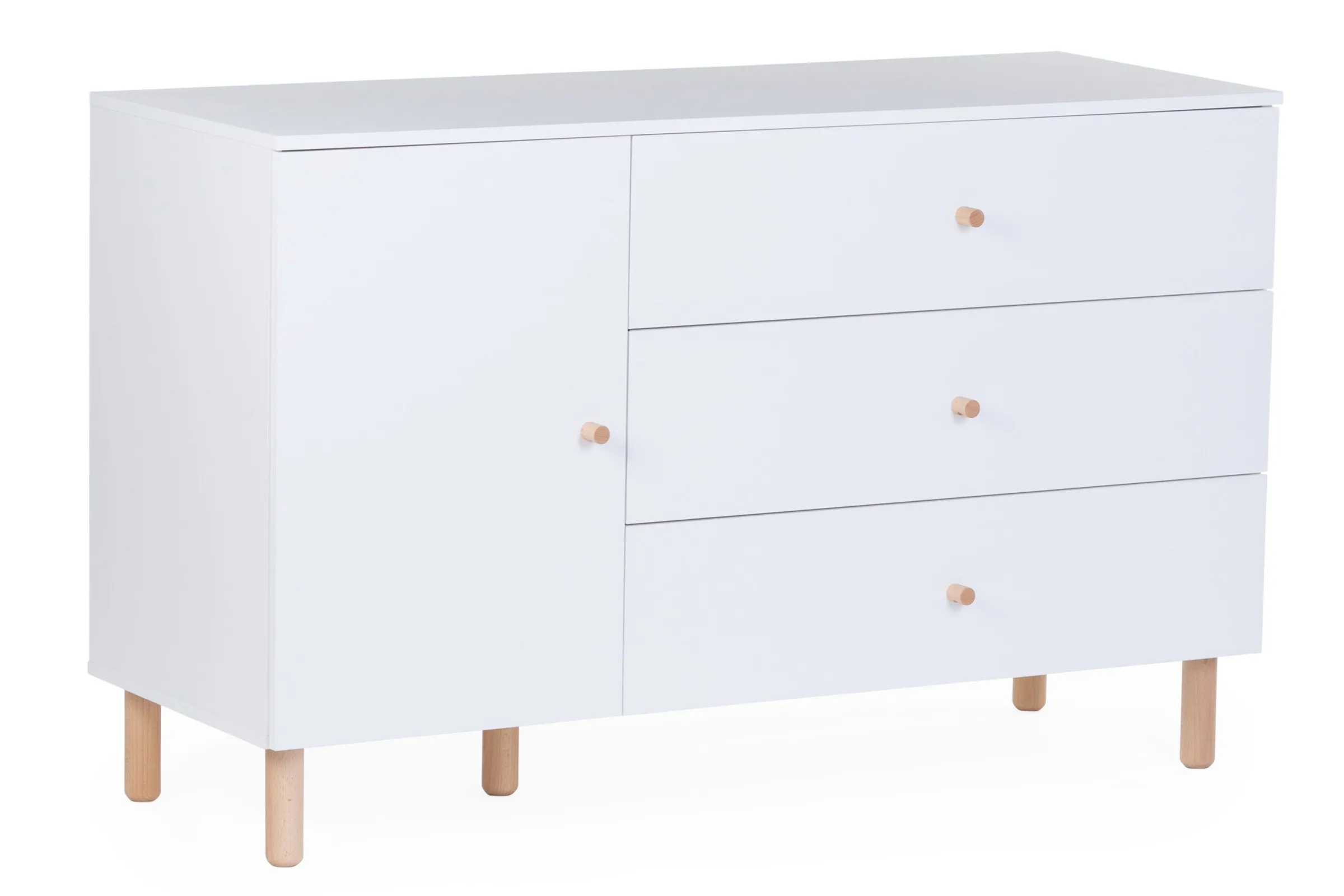 Childhome Commodes|Wonder White-Commode 4 tiroirs Wonder white