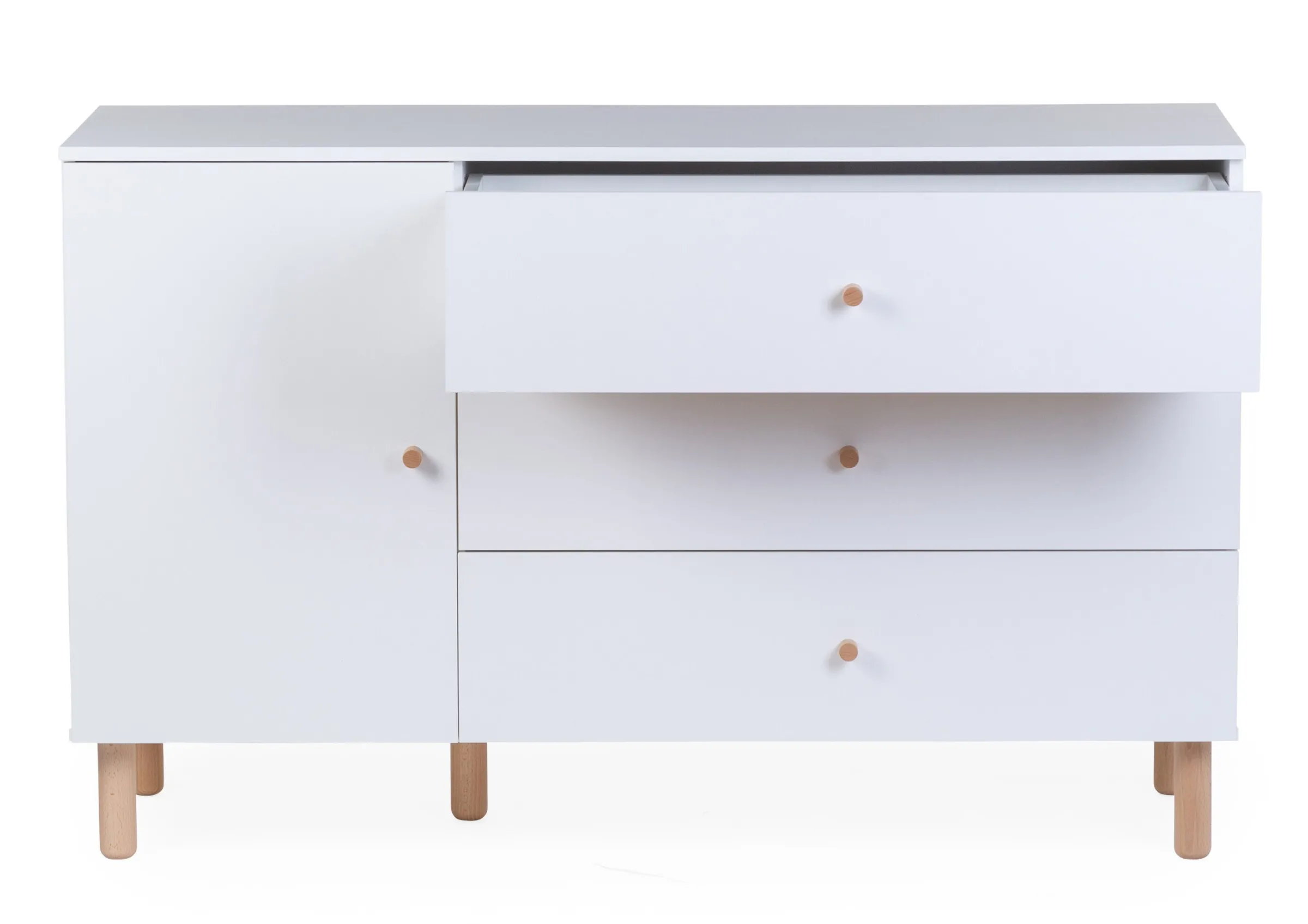 Childhome Commodes|Wonder White-Commode 4 tiroirs Wonder white