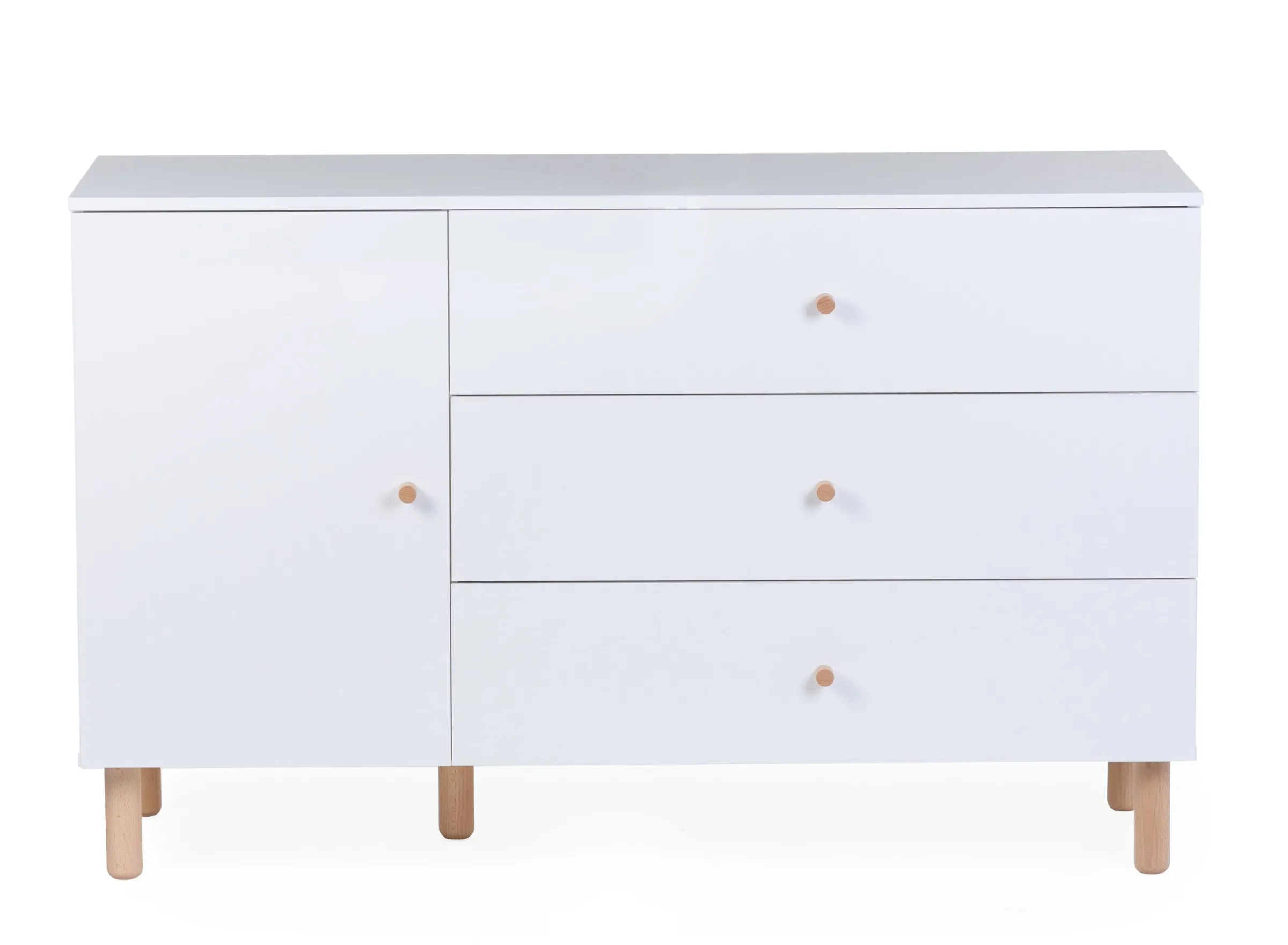 Childhome Commodes|Wonder White-Commode 4 tiroirs Wonder white