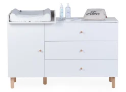 Childhome Commodes|Wonder White-Commode 4 tiroirs Wonder white