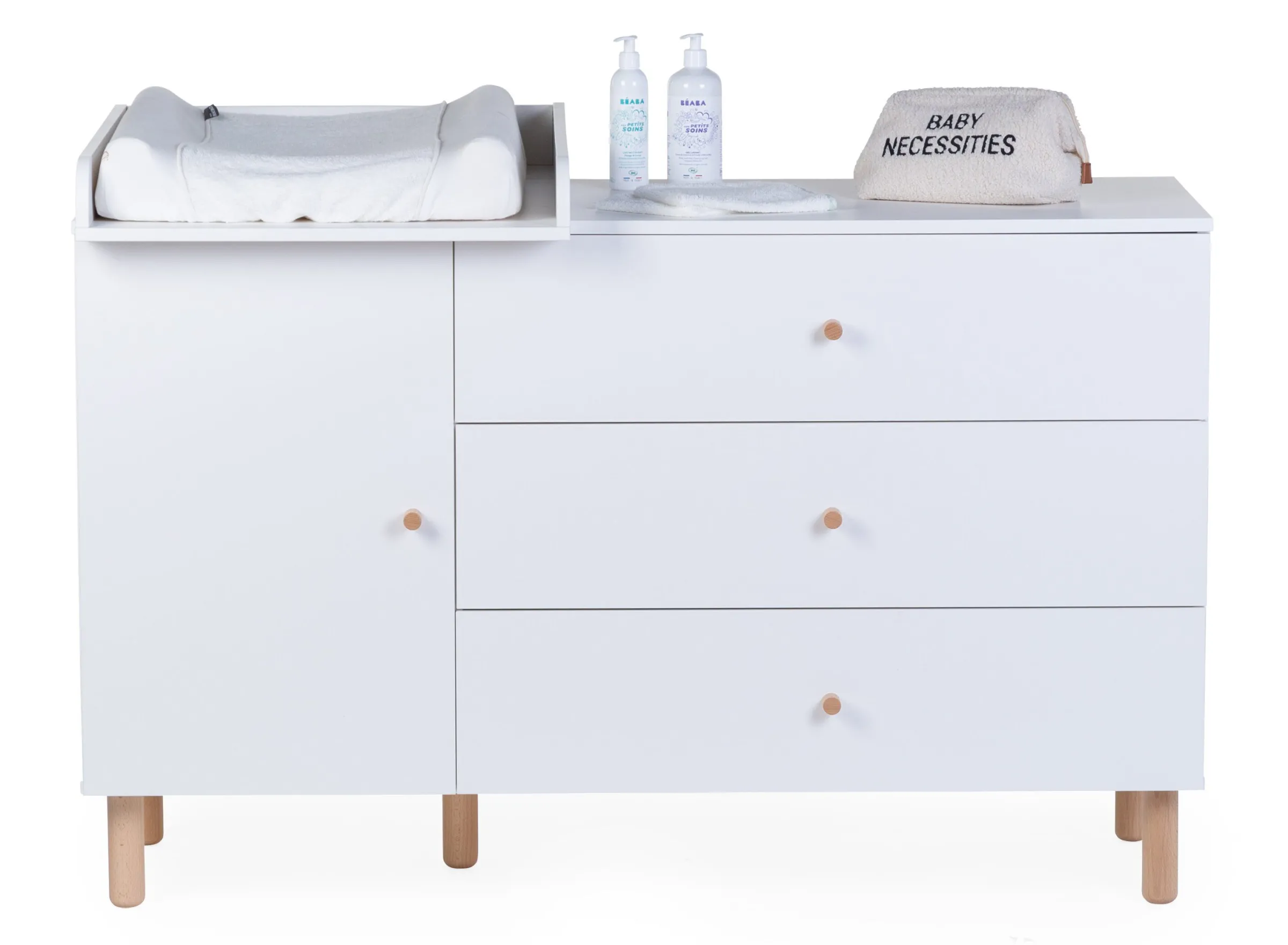 Childhome Commodes|Wonder White-Commode 4 tiroirs Wonder white