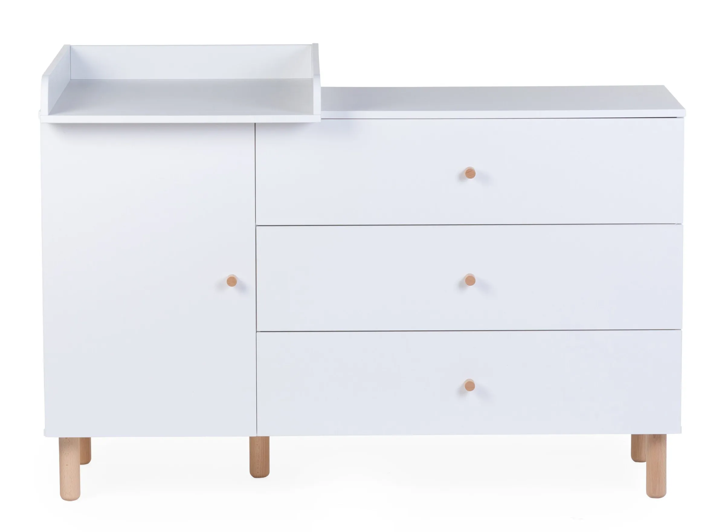 Childhome Commodes|Wonder White-Commode 4 tiroirs Wonder white