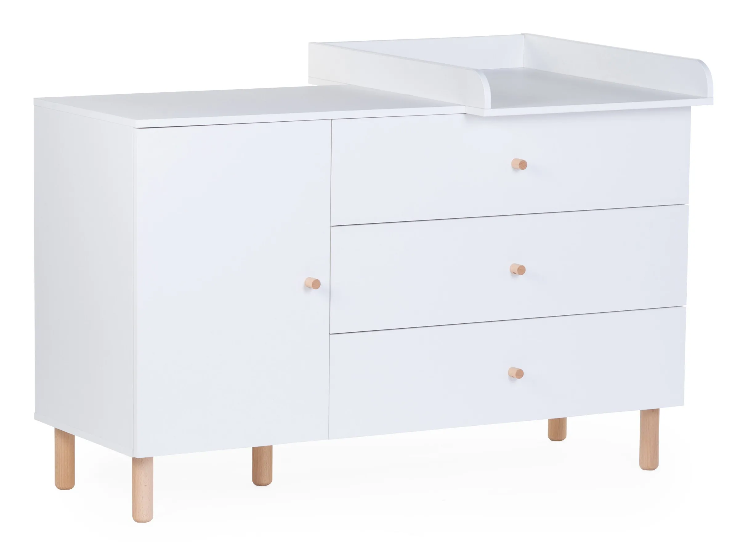 Childhome Commodes|Wonder White-Commode 4 tiroirs Wonder white