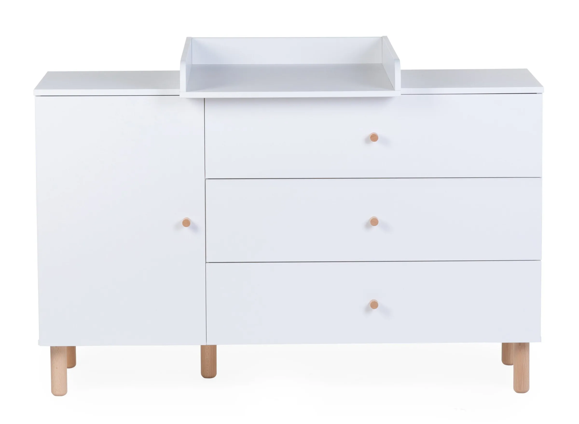 Childhome Commodes|Wonder White-Commode 4 tiroirs Wonder white
