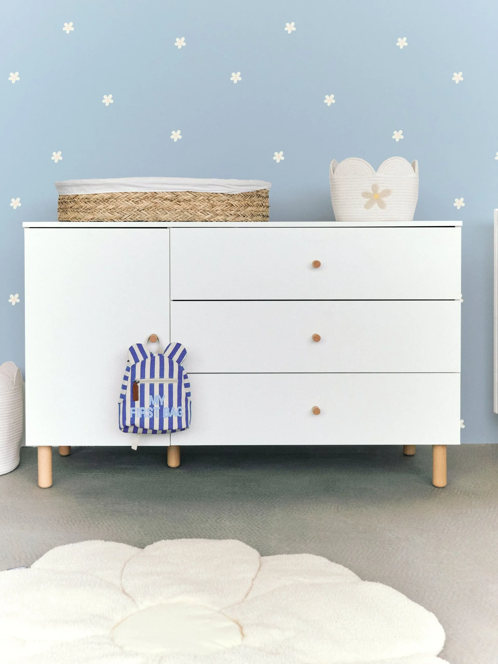 Childhome Commodes|Wonder White-Commode 4 tiroirs Wonder white