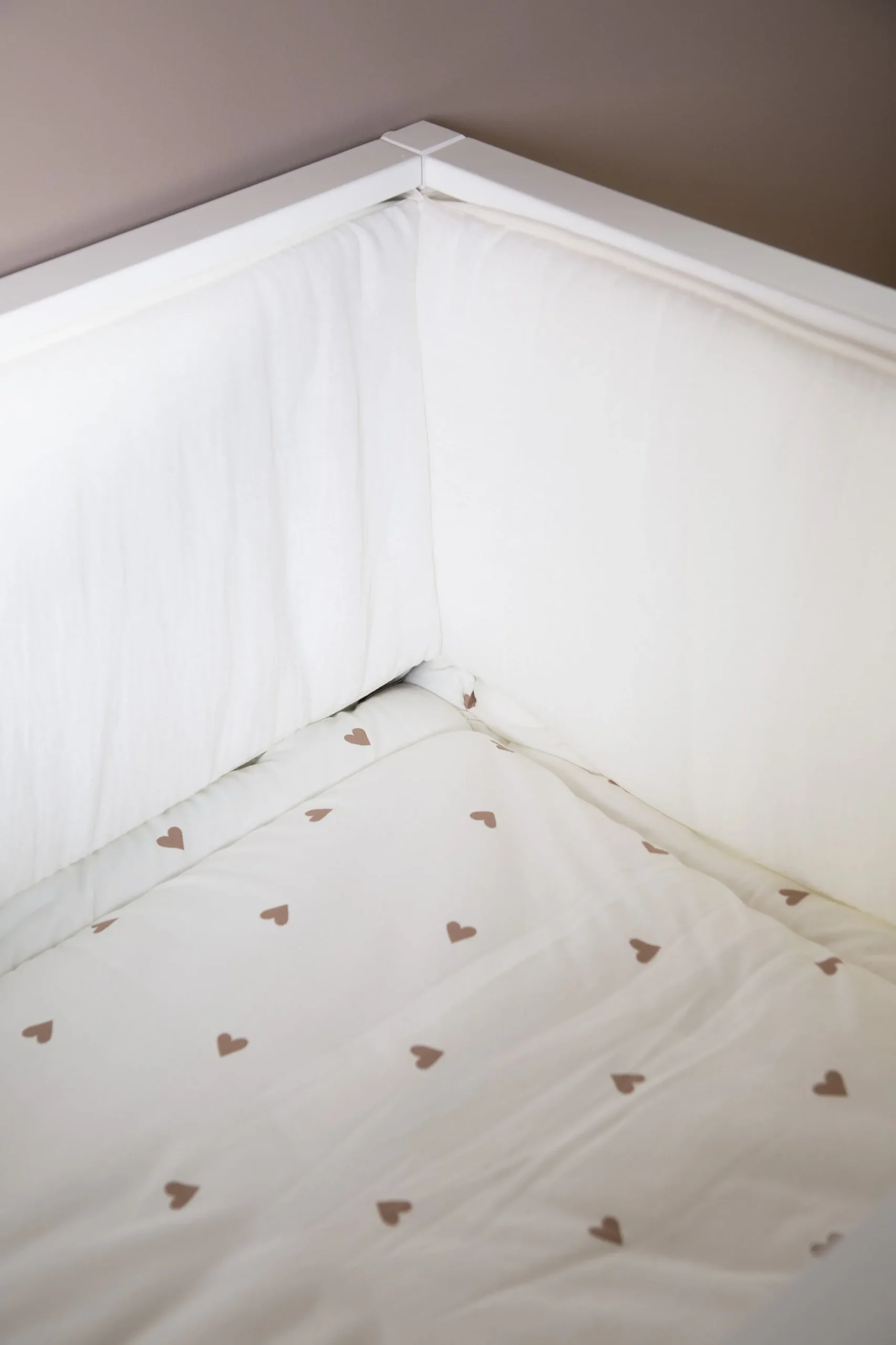Childhome Protection Parc-Contour De Parc - 35x340 Cm - Jersey + Mousseline - Hearts