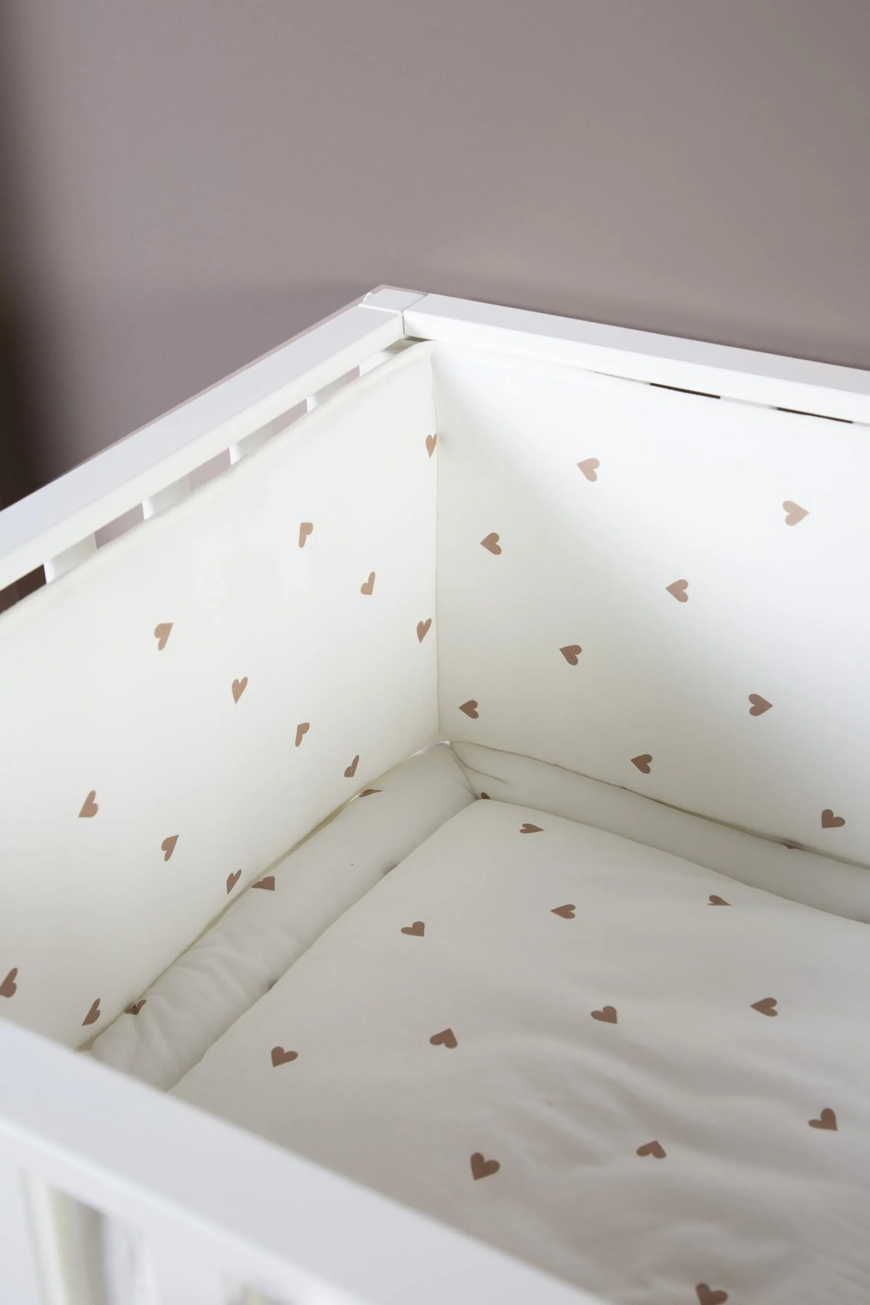 Childhome Protection Parc-Contour De Parc - 35x340 Cm - Jersey + Mousseline - Hearts