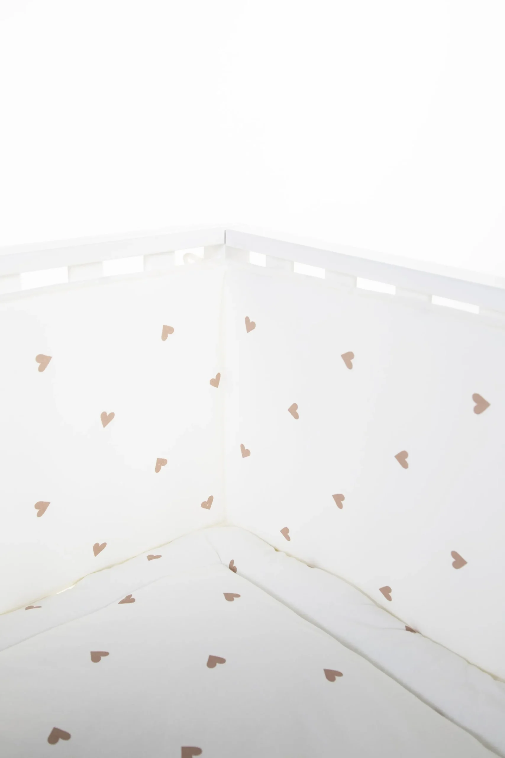 Childhome Protection Parc-Contour De Parc - 35x340 Cm - Jersey + Mousseline - Hearts