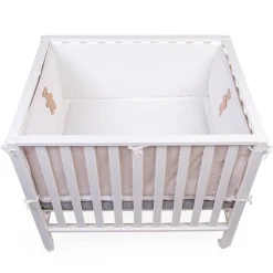 Childhome Protection Parc-Contour De Parc - 35x340 Cm - Jersey Melange Beige / Muslin