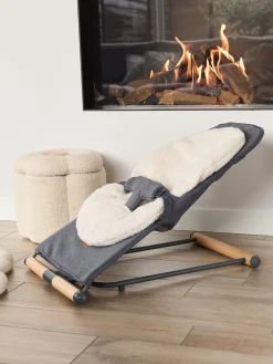 Childhome Habillages-Coussin à langer - Teddy - Ecru