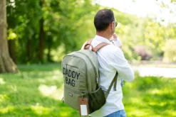 Childhome Daddy Bag|Daddy Bag-Daddy Bag Sac A Dos À Langer - Toile - Kaki