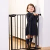 Childhome Portes De Sécurité-Eltra Barriere De Porte Pressure - 75-81 Cm - Métal - Noir