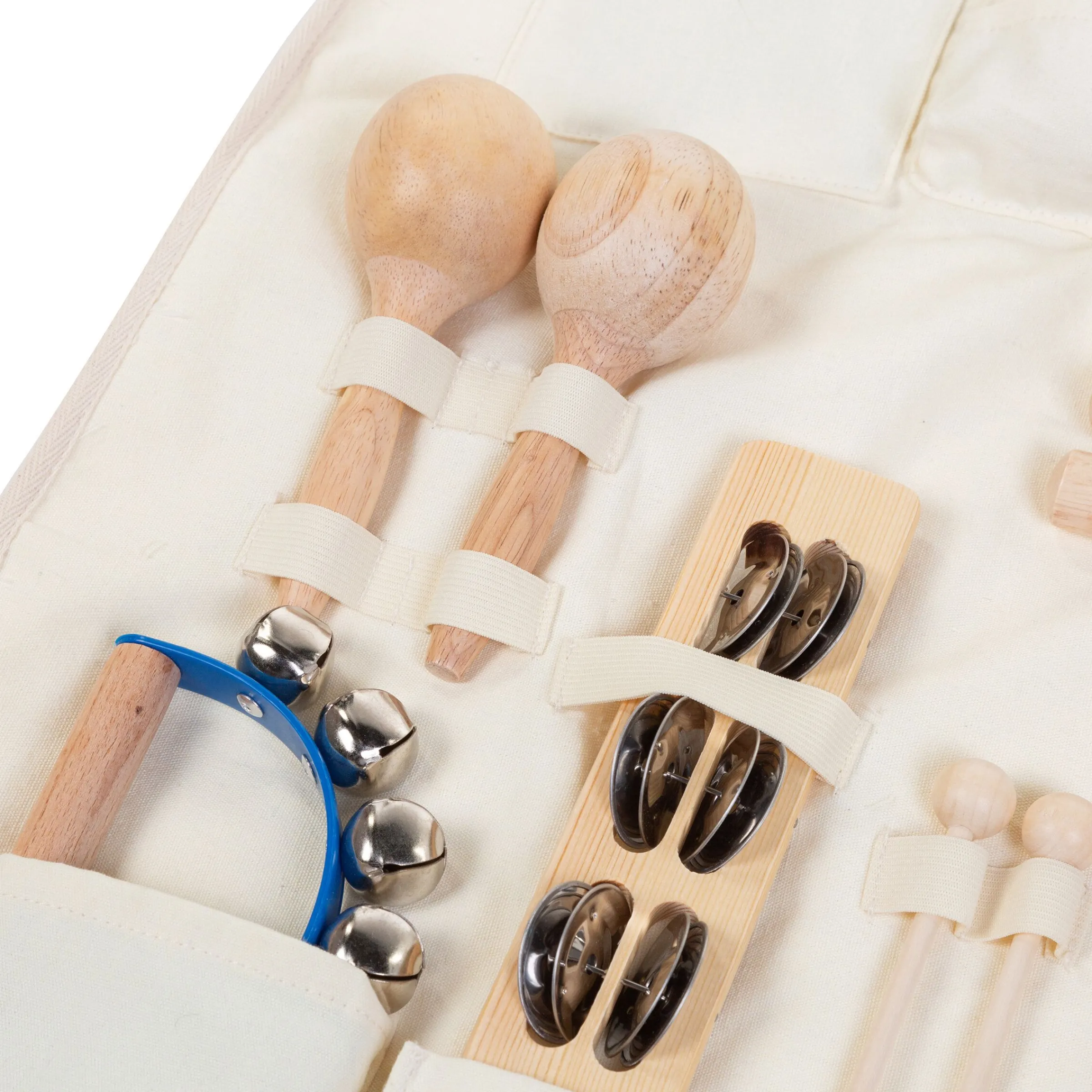 Childhome Jouets-Ensemble de 8 instruments de musique + organisateur
