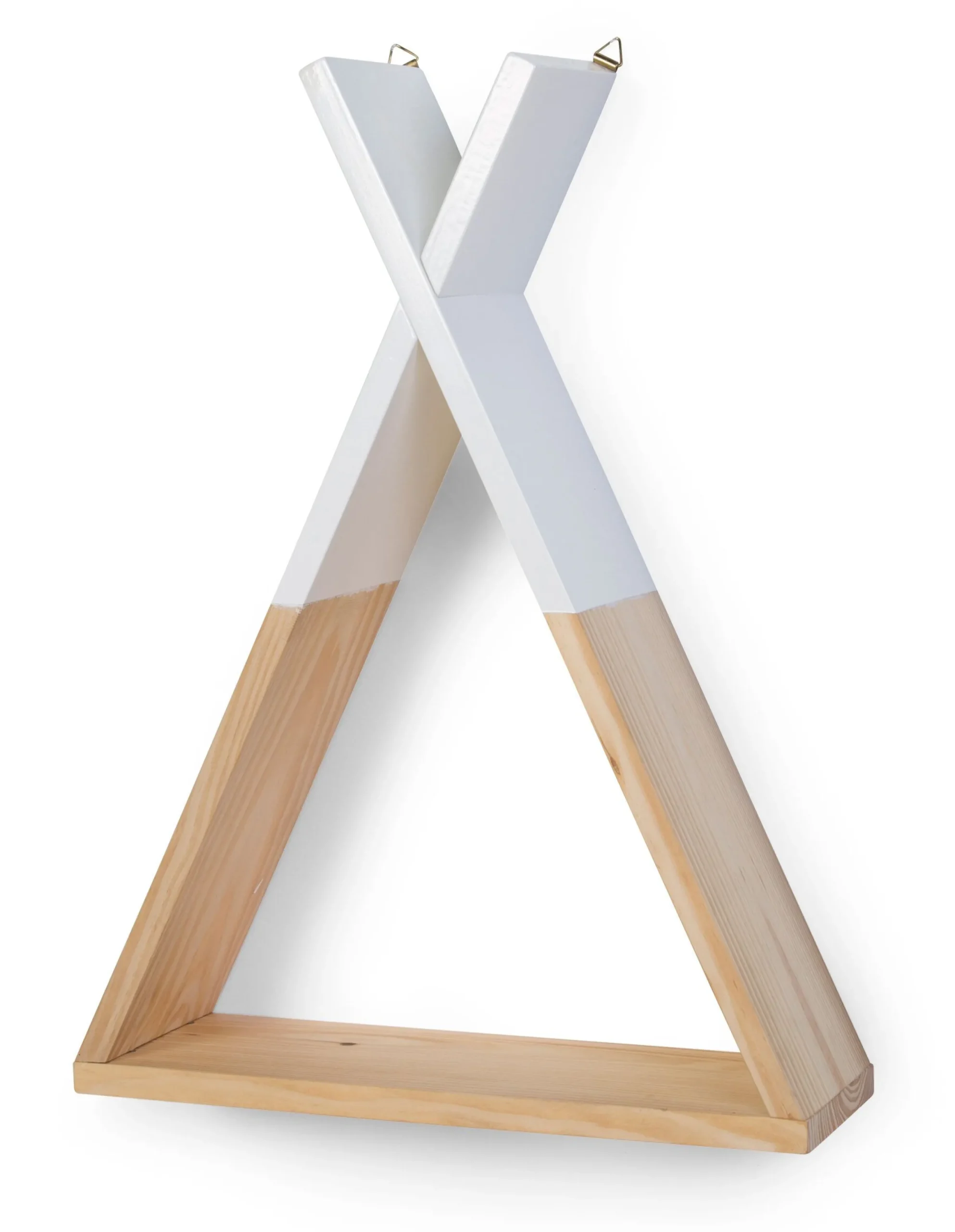 Childhome Étagères Murales|Tipi-Etagère Murale Tipi - Bois - Naturel Blanc